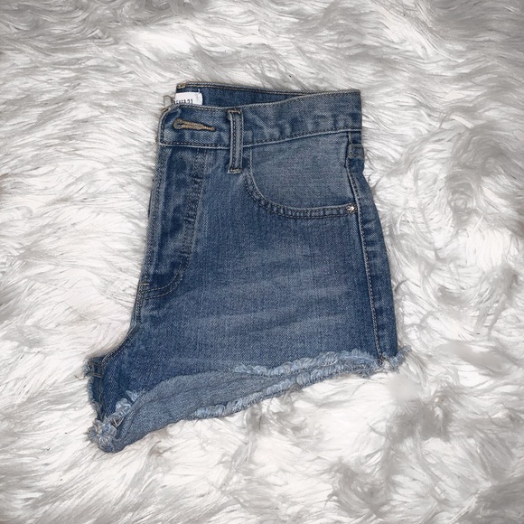 High Rise Jean Shorts - Picture 3 of 5